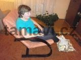 Polohování nohou, podkládání v sedu,částečně rozložená varianta, polohovací pomůcka velikost II