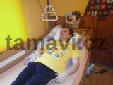 Leh  - polohování pod zády a pod hlavou, polohovací pomůcka velikost II, případně velikost III
